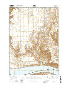 Joe Creek South Dakota Current topographic map, 1:24000 scale, 7.5 X 7.5 Minute, Year 2015
