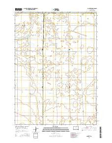 Joubert South Dakota Current topographic map, 1:24000 scale, 7.5 X 7.5 Minute, Year 2015