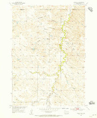 Kadoka NE South Dakota Historical topographic map, 1:24000 scale, 7.5 X 7.5 Minute, Year 1954