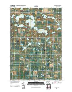 Kampeska South Dakota Historical topographic map, 1:24000 scale, 7.5 X 7.5 Minute, Year 2012