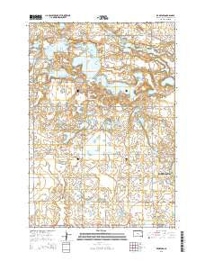 Kampeska South Dakota Current topographic map, 1:24000 scale, 7.5 X 7.5 Minute, Year 2015
