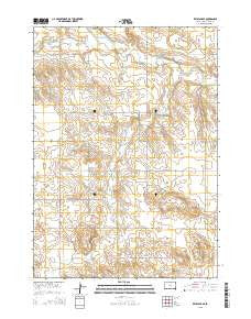 Keyapaha SE South Dakota Current topographic map, 1:24000 scale, 7.5 X 7.5 Minute, Year 2015
