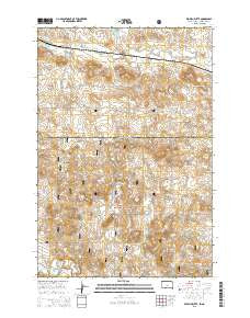 Kid Rich Butte South Dakota Current topographic map, 1:24000 scale, 7.5 X 7.5 Minute, Year 2015