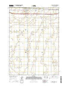 Kimball South South Dakota Current topographic map, 1:24000 scale, 7.5 X 7.5 Minute, Year 2015