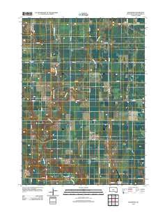 Kingsburg South Dakota Historical topographic map, 1:24000 scale, 7.5 X 7.5 Minute, Year 2012