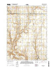 Kingsburg South Dakota Current topographic map, 1:24000 scale, 7.5 X 7.5 Minute, Year 2015