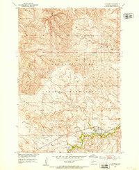 La Plant South Dakota Historical topographic map, 1:24000 scale, 7.5 X 7.5 Minute, Year 1951