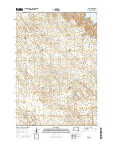 Lacy South Dakota Current topographic map, 1:24000 scale, 7.5 X 7.5 Minute, Year 2015