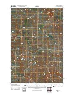 Ladner South Dakota Historical topographic map, 1:24000 scale, 7.5 X 7.5 Minute, Year 2012