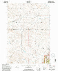 Ladner NE South Dakota Historical topographic map, 1:24000 scale, 7.5 X 7.5 Minute, Year 1993