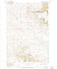 Ladner SE South Dakota Historical topographic map, 1:24000 scale, 7.5 X 7.5 Minute, Year 1969