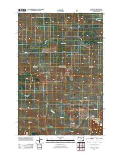 Ladner NE South Dakota Historical topographic map, 1:24000 scale, 7.5 X 7.5 Minute, Year 2012