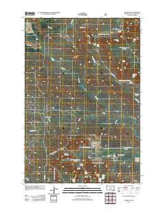 Ladner SE South Dakota Historical topographic map, 1:24000 scale, 7.5 X 7.5 Minute, Year 2012