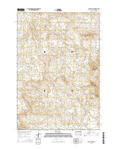 Lahti Butte South Dakota Current topographic map, 1:24000 scale, 7.5 X 7.5 Minute, Year 2015