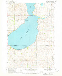 Lake Poinsett South Dakota Historical topographic map, 1:24000 scale, 7.5 X 7.5 Minute, Year 1969