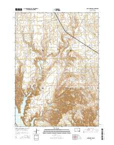 Lake Andes NW South Dakota Current topographic map, 1:24000 scale, 7.5 X 7.5 Minute, Year 2015