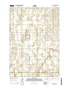 Lake Byron NW South Dakota Current topographic map, 1:24000 scale, 7.5 X 7.5 Minute, Year 2015