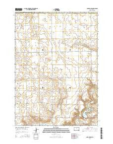 Lake George South Dakota Current topographic map, 1:24000 scale, 7.5 X 7.5 Minute, Year 2015