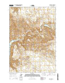 Lake Hurley South Dakota Current topographic map, 1:24000 scale, 7.5 X 7.5 Minute, Year 2015