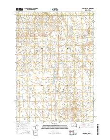 Lake Hurley NE South Dakota Current topographic map, 1:24000 scale, 7.5 X 7.5 Minute, Year 2015