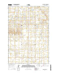 Lake Hurley SE South Dakota Current topographic map, 1:24000 scale, 7.5 X 7.5 Minute, Year 2015