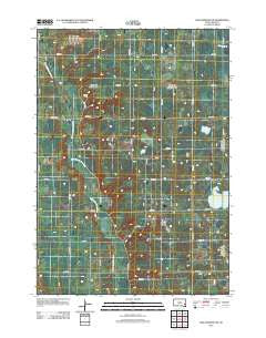 Lake Madison SW South Dakota Historical topographic map, 1:24000 scale, 7.5 X 7.5 Minute, Year 2012