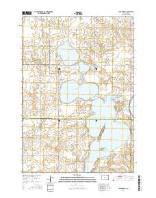 Lake Norden South Dakota Current topographic map, 1:24000 scale, 7.5 X 7.5 Minute, Year 2015