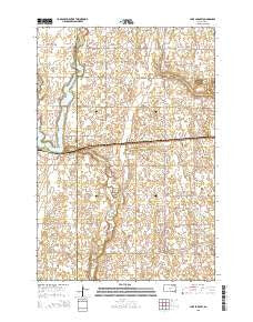 Lake Parmley South Dakota Current topographic map, 1:24000 scale, 7.5 X 7.5 Minute, Year 2015