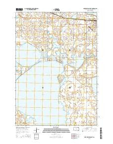 Lake Preston West South Dakota Current topographic map, 1:24000 scale, 7.5 X 7.5 Minute, Year 2015