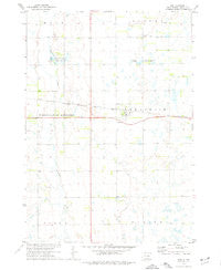 Lane South Dakota Historical topographic map, 1:24000 scale, 7.5 X 7.5 Minute, Year 1973