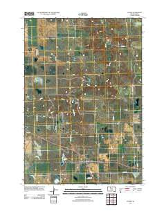 Lantry South Dakota Historical topographic map, 1:24000 scale, 7.5 X 7.5 Minute, Year 2012
