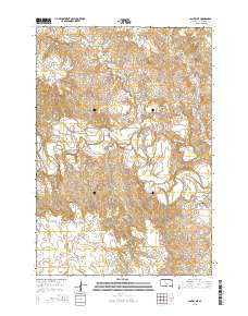 Lantry NE South Dakota Current topographic map, 1:24000 scale, 7.5 X 7.5 Minute, Year 2015