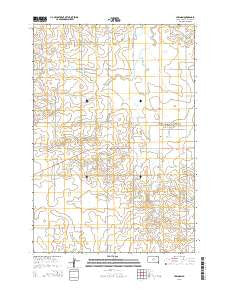 Lebanon South Dakota Current topographic map, 1:24000 scale, 7.5 X 7.5 Minute, Year 2015