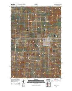 Lemmon South Dakota Historical topographic map, 1:24000 scale, 7.5 X 7.5 Minute, Year 2011
