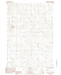 Lemmon Butte South Dakota Historical topographic map, 1:24000 scale, 7.5 X 7.5 Minute, Year 1983