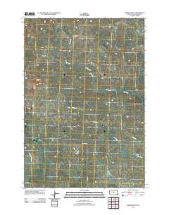 Lemmon Butte South Dakota Historical topographic map, 1:24000 scale, 7.5 X 7.5 Minute, Year 2012