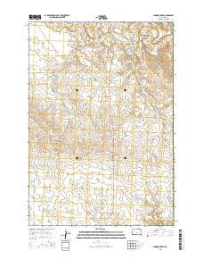 Lemmon Creek South Dakota Current topographic map, 1:24000 scale, 7.5 X 7.5 Minute, Year 2015