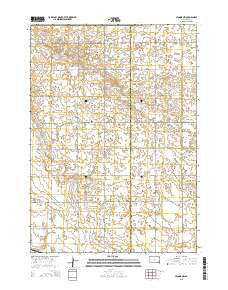 Lennox NW South Dakota Current topographic map, 1:24000 scale, 7.5 X 7.5 Minute, Year 2015