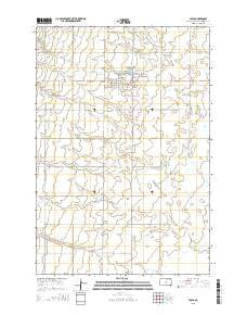 Leola South Dakota Current topographic map, 1:24000 scale, 7.5 X 7.5 Minute, Year 2015