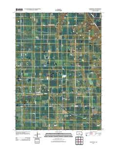 Lesterville South Dakota Historical topographic map, 1:24000 scale, 7.5 X 7.5 Minute, Year 2012
