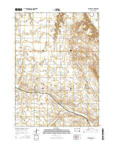 Lesterville South Dakota Current topographic map, 1:24000 scale, 7.5 X 7.5 Minute, Year 2015