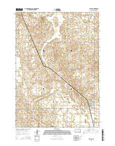 Letcher South Dakota Current topographic map, 1:24000 scale, 7.5 X 7.5 Minute, Year 2015