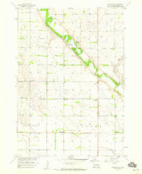 Letcher NE South Dakota Historical topographic map, 1:24000 scale, 7.5 X 7.5 Minute, Year 1957