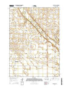 Letcher NE South Dakota Current topographic map, 1:24000 scale, 7.5 X 7.5 Minute, Year 2015