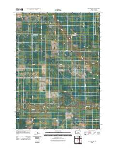 Letcher SW South Dakota Historical topographic map, 1:24000 scale, 7.5 X 7.5 Minute, Year 2012