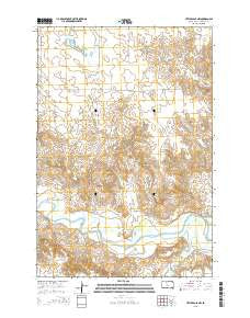 Little Eagle NW South Dakota Current topographic map, 1:24000 scale, 7.5 X 7.5 Minute, Year 2015