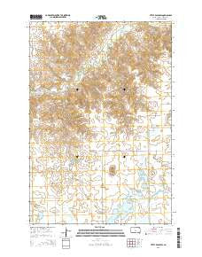 Little Eagle SW South Dakota Current topographic map, 1:24000 scale, 7.5 X 7.5 Minute, Year 2015