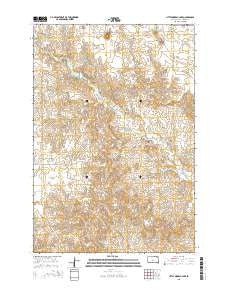 Little Moreau Lake South Dakota Current topographic map, 1:24000 scale, 7.5 X 7.5 Minute, Year 2015