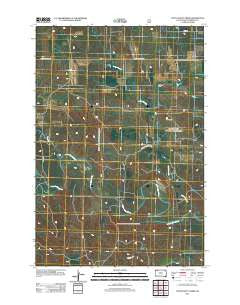 Little Nasty Creek South Dakota Historical topographic map, 1:24000 scale, 7.5 X 7.5 Minute, Year 2012