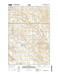 Lone Tree Draw East South Dakota Current topographic map, 1:24000 scale, 7.5 X 7.5 Minute, Year 2015